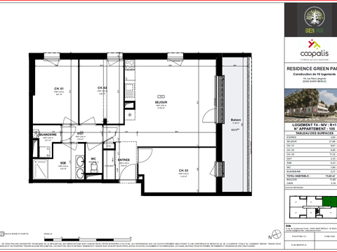 Vente appartement 4 pièces