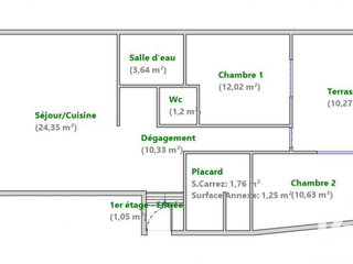 Vente appartement 3 pièces