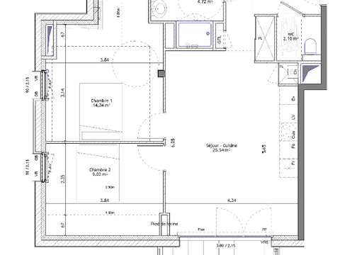 Vente appartement 3 pièces