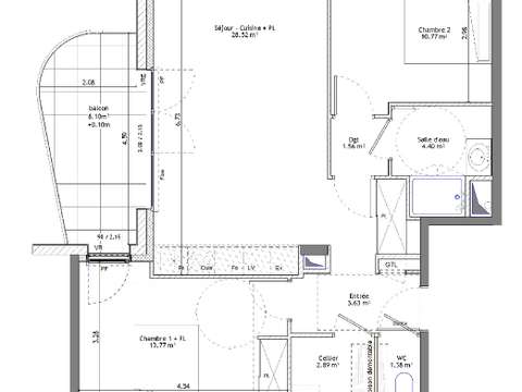 Vente appartement 3 pièces