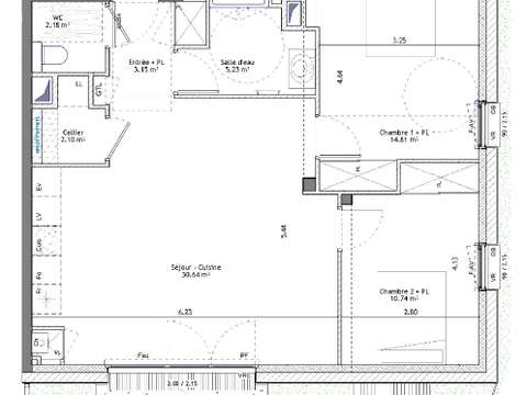 Vente appartement 3 pièces