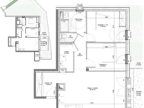 Vente appartement 3 pièces