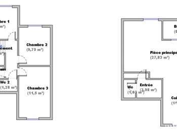 Vente appartement 4 pièces Vente appartement 4 pièces