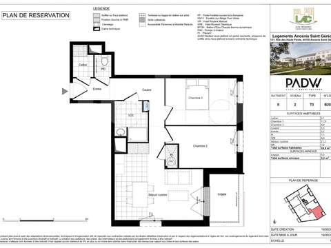 Vente appartement 3 pièces