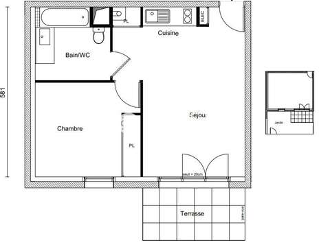 Vente appartement 2 pièces Vente appartement 2 pièces