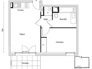 Vente appartement 2 pièces