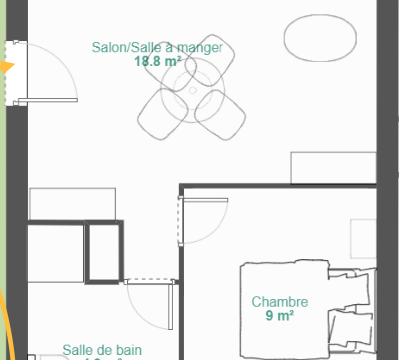 Vente appartement 1 pièce