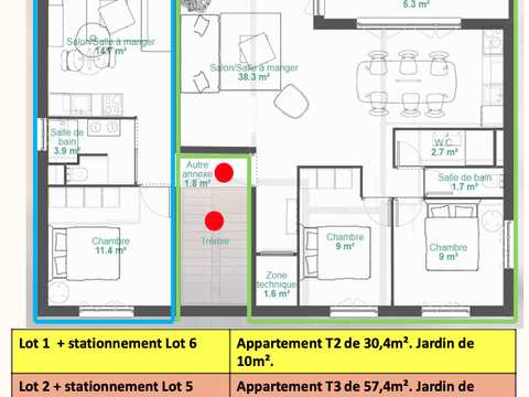 Vente appartement 2 pièces