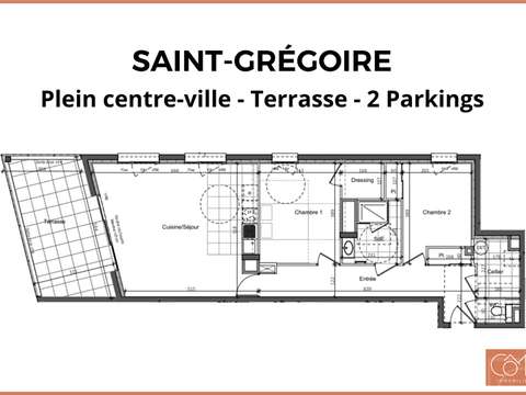 Vente appartement 3 pièces Saint-Grégoire 35