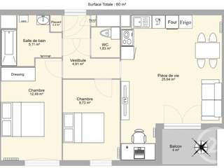 Vente appartement 3 pièces Vente appartement 3 pièces