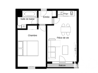 Vente appartement 2 pièces