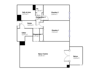 Vente appartement 3 pièces