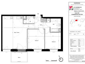 Vente appartement 3 pièces Saint-Herblain Nord-Sillon-Thébaudières 44