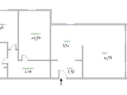 Vente appartement 3 pièces