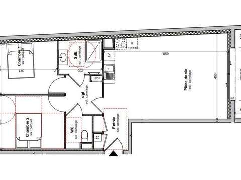 Vente appartement 3 pièces