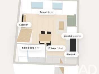 Vente appartement 2 pièces
