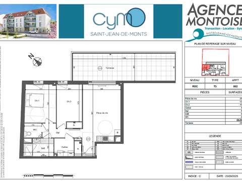 Vente appartement 3 pièces