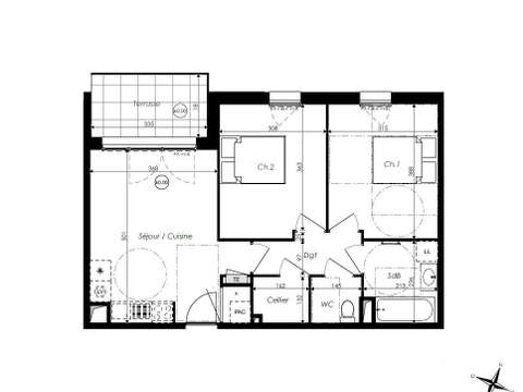 Vente appartement 3 pièces Vente appartement 3 pièces