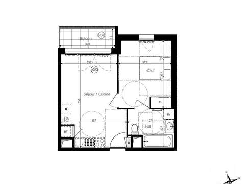 Vente appartement 2 pièces Vente appartement 2 pièces