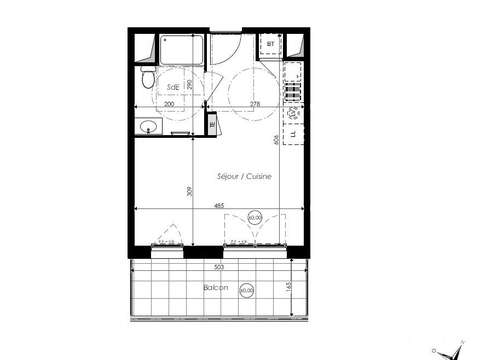 Vente appartement 1 pièce