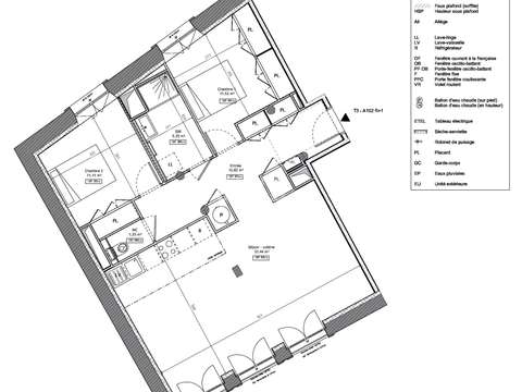 Vente appartement 3 pièces