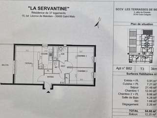 Vente appartement 3 pièces