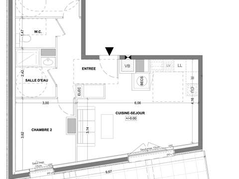 Vente appartement 3 pièces