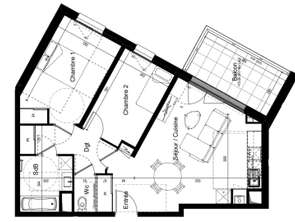 Vente Appartement 3 piècesSaint-Malo