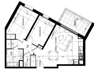 Vente appartement 3 pièces Vente appartement 3 pièces