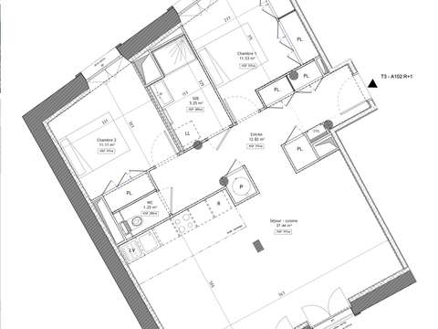 Vente appartement 3 pièces