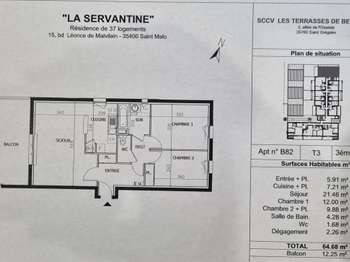 Vente appartement 3 pièces Vente appartement 3 pièces