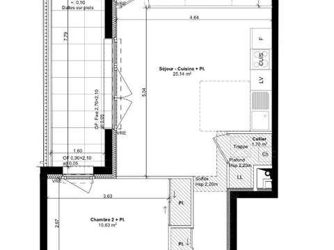 Vente appartement 3 pièces