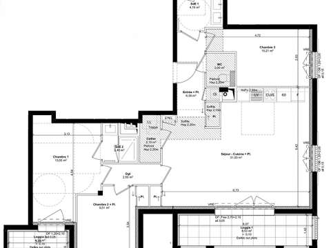 Vente appartement 4 pièces