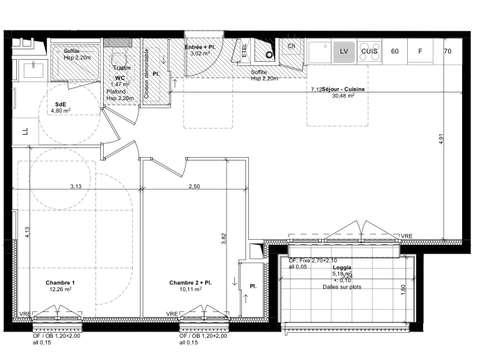 Vente appartement 3 pièces