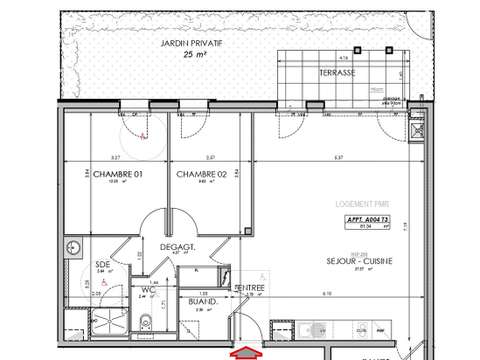 Vente appartement 3 pièces