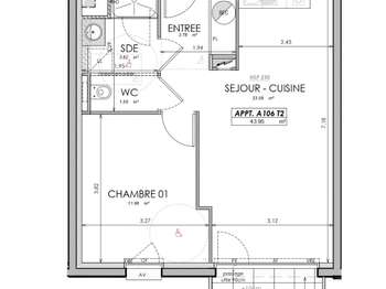 Vente appartement 2 pièces Vente appartement 2 pièces