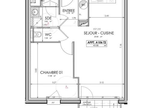 Vente appartement 2 pièces