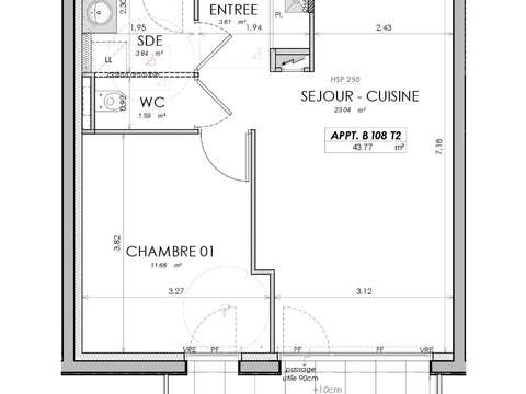 Vente appartement 2 pièces