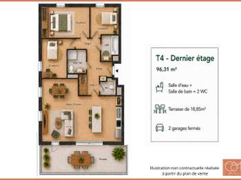 Vente appartement 4 pièces Saint-Malo 35