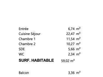 Vente appartement 3 pièces