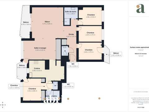 Vente appartement 5 pièces Vente appartement 5 pièces
