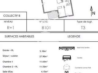 Vente appartement 3 pièces