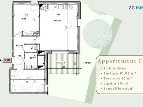 Vente appartement 3 pièces
