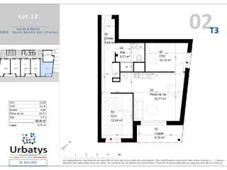 Vente appartement 3 pièces