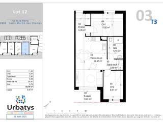 Vente appartement 3 pièces