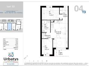 Vente Appartement 3 piècesSaint-Martin-des-Champs