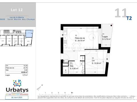 Vente appartement 2 pièces Saint-Martin-des-Champs 29