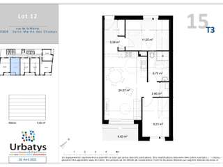 Vente appartement 3 pièces