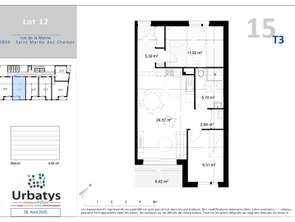 Vente Appartement 3 piècesSaint-Martin-des-Champs