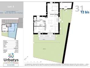Vente Appartement 3 piècesSaint-Martin-des-Champs